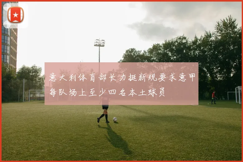 意大利体育部长力挺新规要求意甲每队场上至少四名本土球员